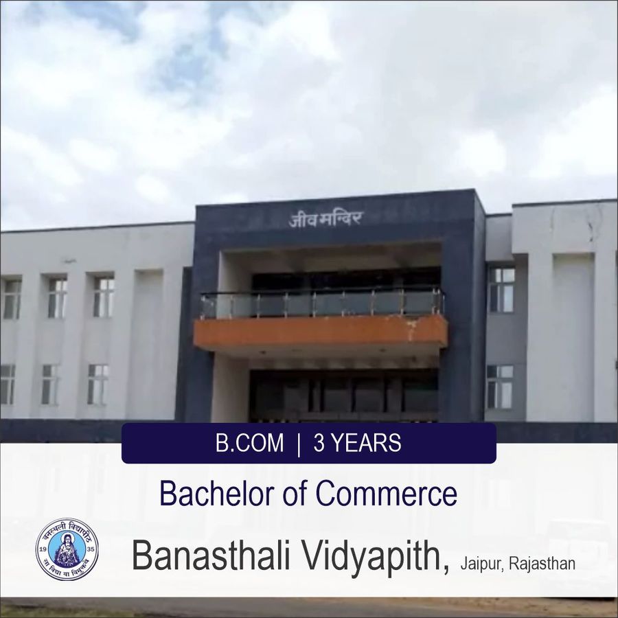 B.Com at Banasthali Vidyapith, Jaipur